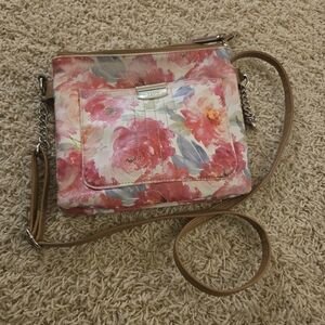 Rosetti Floral Watercolor Crossbody Bag (Flawed)